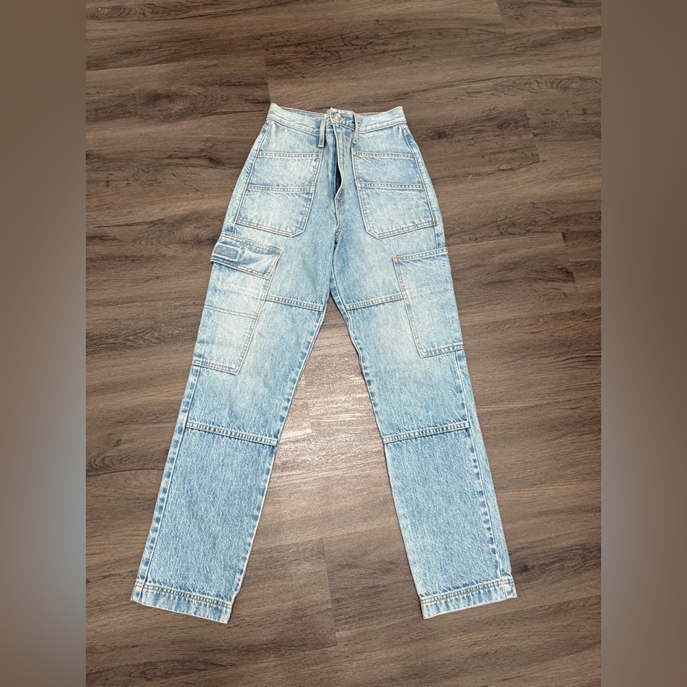 SLVRLAKE Savior High Rise Straight Cargo Jeans
